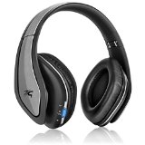 Sentey B-Trek H9 LS-4560 Bluetooth Headphone with Omnidirectional Mic V40 33 Feet Range 40mm Drivers with 35mm Audio Cable and USB Charge Cable with Deluxe Carry Case