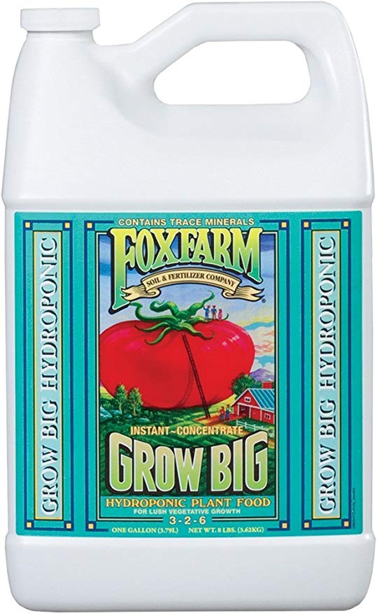 FoxFarm FX14011 1-Gallon FoxFarm Grow Big Hydroponic Liquid Concentrate 3-2-6