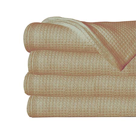 Sun Yin USA Inc 100-Percent Twin Cotton Blanket, Taupe