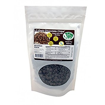 Low Carb Dark Chocolate Chips - LC Foods - Organic - Sugar Free - Paleo - Vegan - Gluten Free - Diabetic Friendly - 12.3 oz