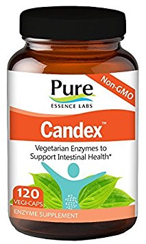 Pure Essence Labs Candex - Natural Candida Cleanse and BioFilm with Ultra Potent Enzymes - 120 Capsules