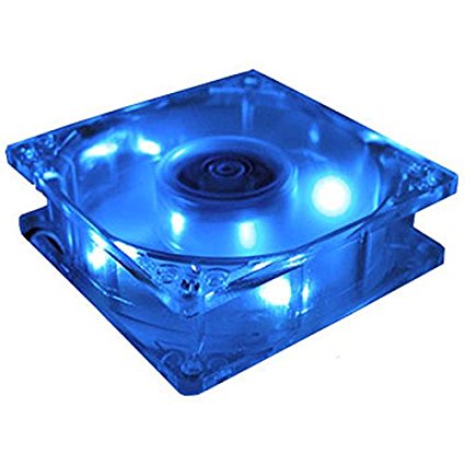 MASSCOOL 80mm Blue LED Cooling Fan BLD-08025S1M