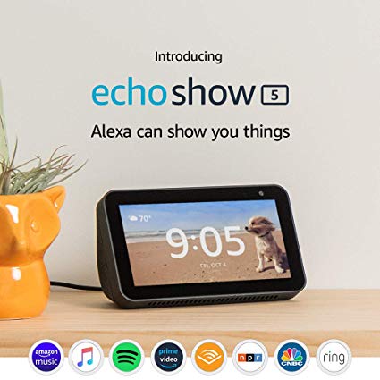 Introducing Echo Show 5 – Compact smart display with Alexa - Charcoal