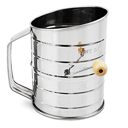 Nellam Traditional Flour Sifter Stainless Steel (3 Cup)