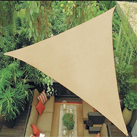 Artouch 12' x 12' x 12' Triangle Sun Shade Sails, 185GSM Shade Sail UV Block for Patio Garden Outdoor Facility and Camping