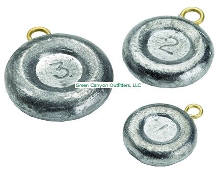 Bullet Weights Disc Fishing Sinker (16-Pack), 1-Ounce