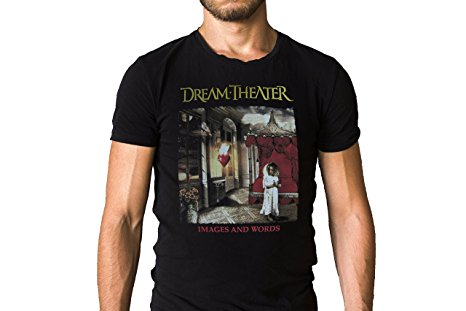 Dream Theater Metal Band Images And Words 1992 Album Cover Inspired Black T-Shirt