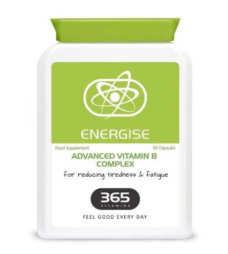 FAST ACTING: Advanced Vitamin B Complex Capsules for Increased Energy & Wellbeing | Natural High Strength Formula | UK Made | GMP Certified