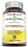 Amazing Nutrition Serrapeptase 40 000 Units - Promotes Healthy Sinuses - Supports Cardiovascular and Arterial Health - Supports Immune System 90 Capsules