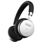 BHM Wireless Bluetooth Headphones with Active Noise Cancelling Headphones Technology - Features Enhanced Bass Inline Microphone and 18-Hour Max Battery - BlackSilver