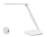Saicoo LED Desk Lamp with 3 Lighting Modes Cold  Natural  Warm 5-Level Adjustable Brightness Multiple Angles Dual-Port USB Power Adapter Included