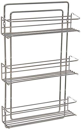Organize It All 3-Tier Wall-Mounted Spice Rack (Chrome)