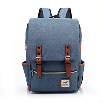 UGRACE Slim Business Laptop Backpack Elegant Casual Daypacks Outdoor Sports Rucksack School Shoulder Bag for Men Women, Tear Resistant Unique Travelling Backpack Fits up to 15.6Inch Macbook in Blue