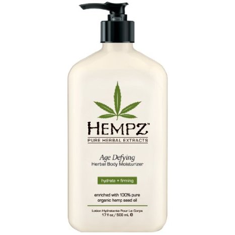 Hempz Age Defying Herbal Body Moisturizer Off White VanillaMusk 17 Fluid Ounce