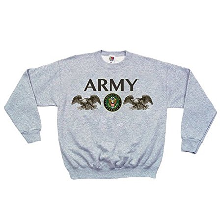 Fox Outdoor Products Air Force Wings Crewneck Sweatshirt, Grey, Large