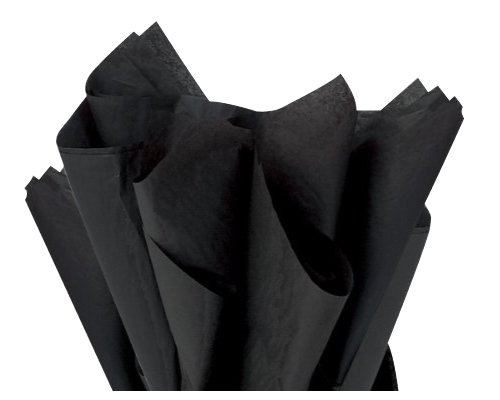Brand New Black Bulk Tissue Paper 15" x 20" - 100 Sheets