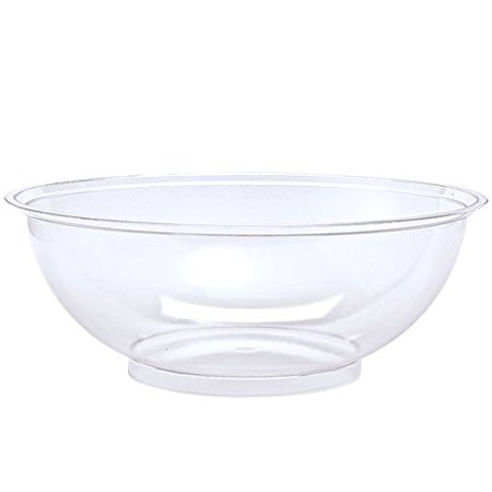 Party Dimensions 1 Count Plastic Bowl, 320-Ounce, Clear
