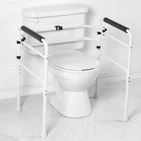 Brylanehome Folding Toilet Seat Frame Support