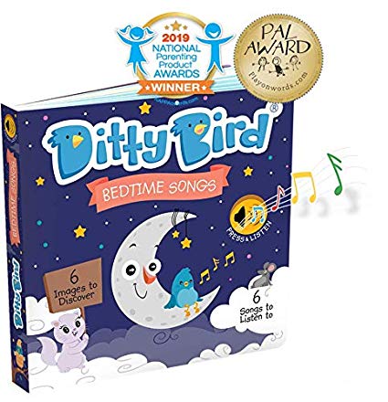 Ditty Bird Our Best Interactive Bedtime Songs Book for Babies. Interactive Musical Book for Toddlers. Educational Music Toys for 1 Year Old. Sound Books for one Year Old Boy Girl Gift