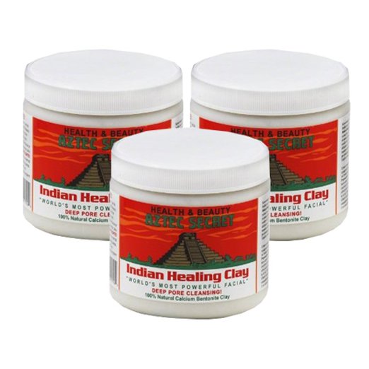 Aztec Secret Indian Healing Clay Deep Pore Cleansing 1 Pound Pack of 3