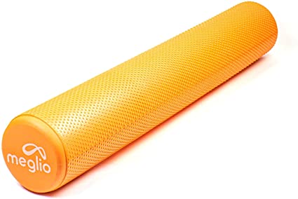 Meglio Foam Roller, Lightweight Fitness Foam roller for Deep Tissue Muscle Massage, Effective Trigger Point for Recovery, Muscle Tension & Pain Relief and Anti-Stress Therapy, 90cm & 45cm FREE Exercise Guide Included