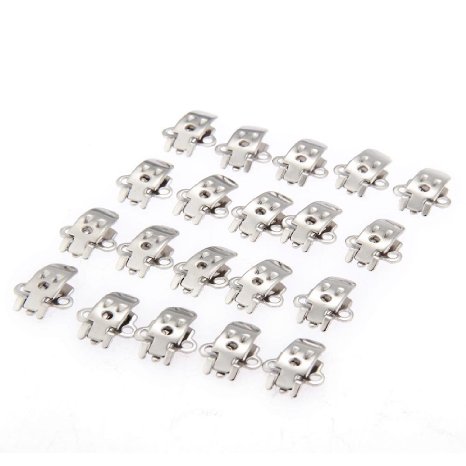 VivReal® 20 Blank Stainless Steel Shoe Clips Findings DIY Craft [Office Product]