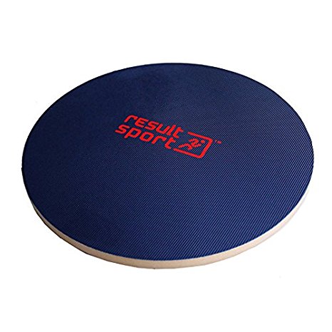 ResultSport® Wooden Wobble/Balance Board with Anti-Slip PVC surface - Rehabilitation, Balance Board, Treatment, Prevent Knee, Ankle Injuries, Improves Balance