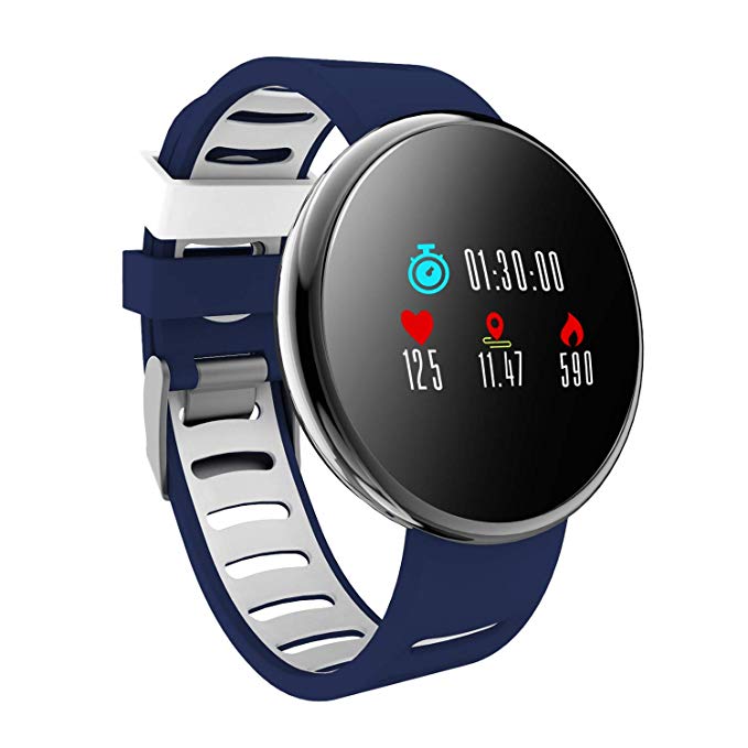 YoYoFit HR Fitness Tracker Watch, 2018 Waterproof Activity Tracker with Heart Rate Blood Pressure Monitor, Wearable Smart Bracelet Pedometer Watch for Women Men Kids