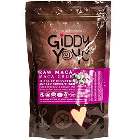 Giddy Yoyo Organic Raw Maca Powder, 454g (1lb)