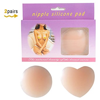 2 Pairs Pasties - Reusable Adhesive Silicone Nipple Covers