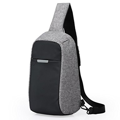 Oscaurt Anti-theft Sling Bag Travel Shoulder Backpack Crossbody Chest Bags Daypack for Hiking Walking