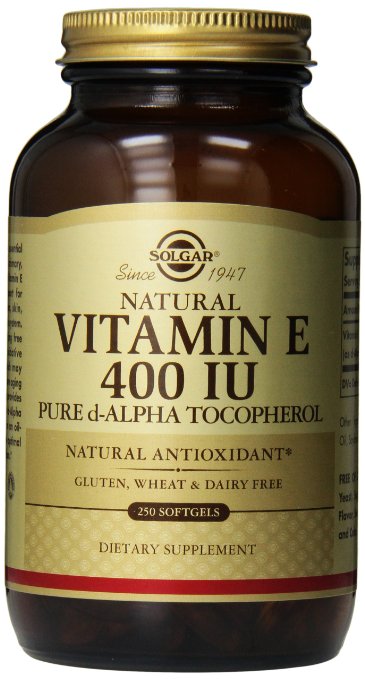 Solgar, Natural Vitamin E 400 IU Alpha, 250 Softgels