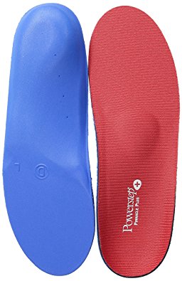 Powerstep Pinnacle Plus Full Length Orthotic Shoe Inserts - Built-In Metatarsal Support