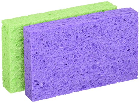 3m O-Cel-O Handy Utility Kitchen/Dish Sponge StayFresh Resists Bacterial Odors (1 pack of 2)