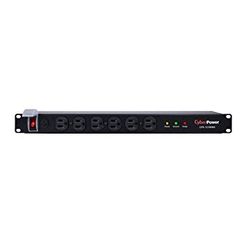 CyberPower CPS-1215RMS Rackmount PDU Power/Surge Strip - 12-Outlet 15A 1800VA 1800 Joules