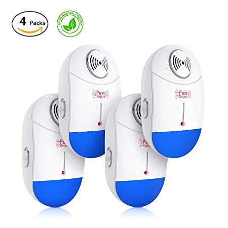 2018 Ultrasonic Pest Repeller Plug in Pest Control - Electric Mouse Repellent & Mosquito Repellent in Pest Repellent - Spider Repellent for Mice,Rat,Ant,Fly,Roach,Spider,Flea - No More Trap & Spray