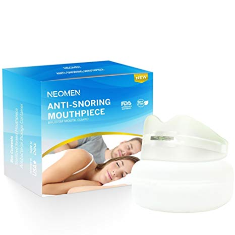 Neomen Snore Stopper Mouthpiece - Effective Anti Snoring Solution - Sleep Aid Custom Night Mouth Guard