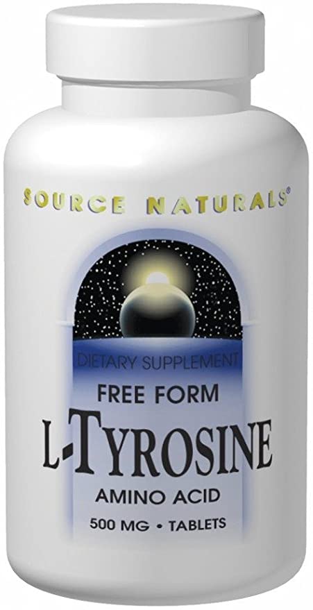 Source Naturals L-Tyrosine -Free Form POWDER Amino Acid Supplement - 100 Grams