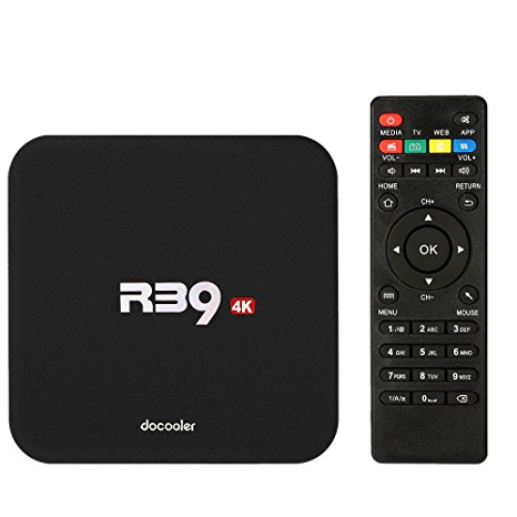 Docooler Smart Android 5.1 TV Box RK3229 Quad Core UHD 4K 1G / 8G WiFi H.265 DLNA AirPlay Miracast