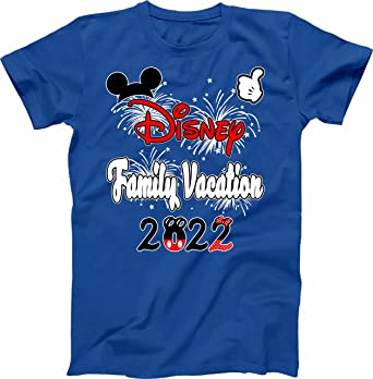 Family 2022 Mickey Minnie Family Vacation Shirts Matching T-Shirts Custom Shirts Men's Women's Youth T-Shirts