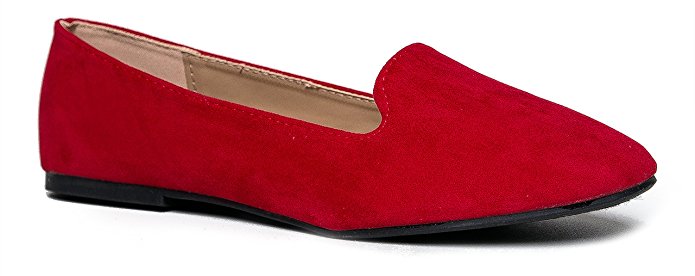 Classic Slip On Loafer - Women's Comfortable Low Flats - Diana Casual Walking Shoe