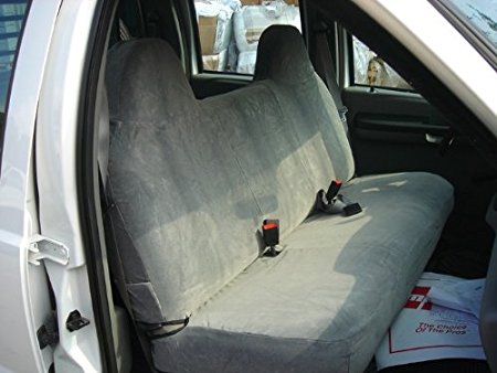 F236 C8..Durafit Seat Covers Charcoal Ford F250-F550 Truck Front Solid Bench Seat Exact Fit Custom Seat Covers Gray Endura F236-C8 -