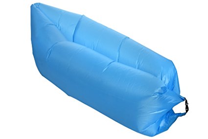 Lazy Lounger Inflatable Air Bed Sack for Beach, Camping, Garden, Home, Festivals