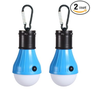 LED Camping Light [2 Pack or 4 Pack] Doukey Portable LED Tent Lantern 4 Modes for Backpacking Camping Hiking Fishing Emergency Light Battery Powered Lamp for Outdoor and Indoor