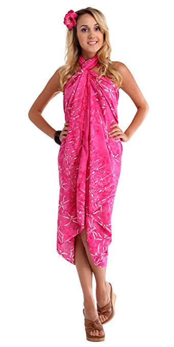 1 World Sarongs Womens Dragonfly Swimsuit Cover-Up Sarong