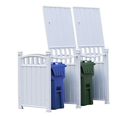 RubbishWrap Outdoor Garbage Enclosure - Trash Bin Shed Storage - Double Unit