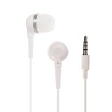 AUDIST SX-3511 - High Performance Earphones with Inline Universal Microphone and 1-Button Call - Suitable for all Apple iPhones Samsung Mobiles Tablets MP3 Players and More White