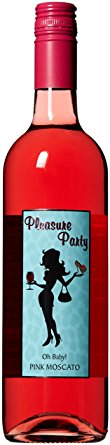 NV Pleasure Party California Pink Moscato Rose Wine 750 ml
