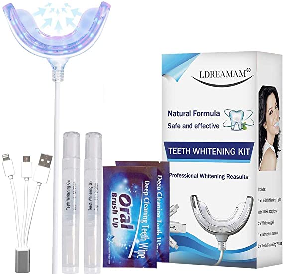 Teeth Whitening Kit,Tooth Whitening Solution,Home Teeth Whitening Kit,Dental Care Home Bleaching Kit for White Teeth,Effects for Brightening and Stain Removing
