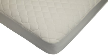 American Baby Company Organic Waterproof Natural Quilted Fitted Crib Mattress Pad Cover